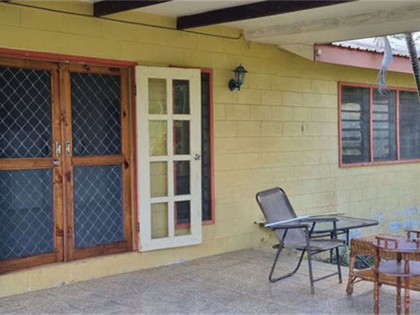 Private patio for each home