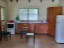 Open-plan living, dining, and kitchen